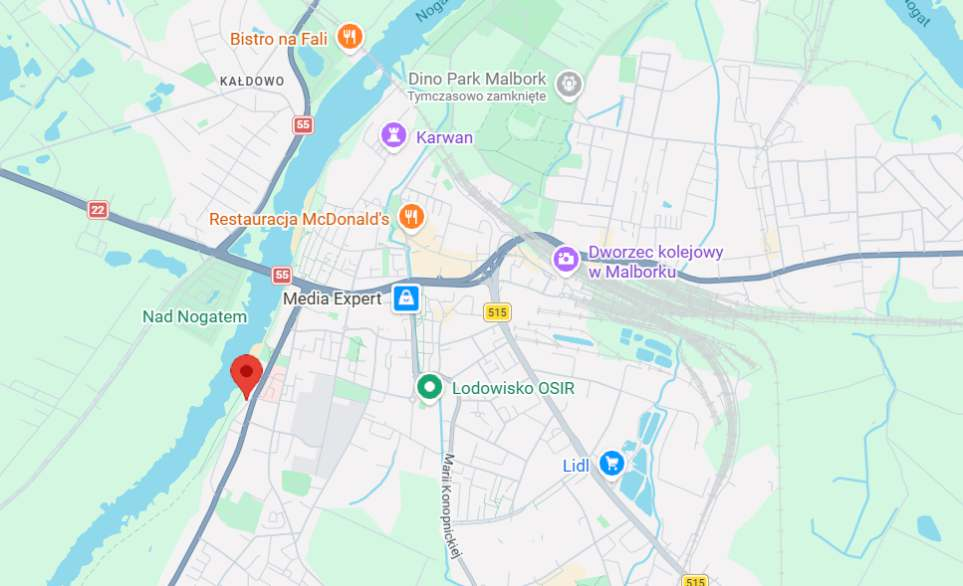 Mapa lokalizacji Villabulwar w Malborku